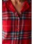 Kısa Fam Kırmızı Kareli Gömlek Pantolon Pijama Takımı Homewear Kırmızı Homewear Düz Basic Hayır Uzu 4