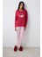 Homewear Happy&merry Kırmızı Pantolon Pijama Takımı Kırmızı Orijinal Boy Regular Dokuma Uzun T09 3
