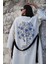 Müslin Kimono %100 Pamuklu Nazar Boncuk Baskılı Desenli Bornoz Kaftan Sabahlık 1