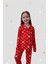 Babyaden Unisex Yeni Yıl Yılbaşı Noel Pijama Partisi Yıldız Teddy Ayıcıklı Kaşkorse Kız erkek Çocuk Pijama Takımı 2