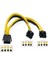 8 Pin Y Kablo 8 Pin Çoğaltıcı Kablo 30 cm 8 Pin To 2x6+2 Ekran Kartı Power Kablosu 3