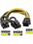 6 Pin Çoklayıcı Kablo 6 Pin Y Kablo 6 Pin 8 Pin Çoğaltıcı Kablo 4