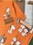 Bisiklet Yaka Peanuts Friends Baskılı Alt Üst Pijama Takımı 3