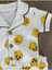 Kruvaze Yaka Önden Düğmeli Rahat Kalıp Yazlık Unisex Bebek Pijama Takımı %100 Pamuk 2