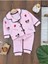 Çilek Desenli Kruvaze Yaka Pijama Takımı 1