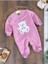 Peluş Ayıcık Nakışlı Patikli Çıtçıtlı Kışlık Erkek Bebek Tulum 1