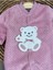 Peluş Ayıcık Nakışlı Patikli Çıtçıtlı Kışlık Erkek Bebek Tulum 2