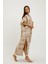 Müslin Panço Etnik Kimono Pamuklu Jakarlı Bornoz Kaftan Sabahlık 4