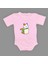 Baskılı Tost Kedi Bebek Çıtçıtlı Body - MNK0660-KOYU Pembe-1 Yaş 1