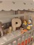 Pufftable Peluş P Harf Yastık, Dekoratif Kırlent, Kuzu Teddy Kumaş, Büyük Boy , Tüm Harfler ,boncuk Elyaf Dolgu 1