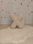 Pufftable Peluş x Harf Yastık, Dekoratif Kırlent, Kuzu Teddy Kumaş, Büyük Boy , Tüm Harfler ,boncuk Elyaf Dolgu 2