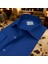 Slim Fit Dar Kesim Düz Pamuk Saten Erkek Gömlek 2