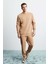 Franklın Erkek Regular Fit Baskılı Içi Polarsız Kahverengi Sweatshirt 2