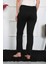Kadın Pamuk Penye Tek Alt Pijama Siyah 27514 4