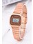 Retro Serisi Küçük Kadran Rose Renkli Çelik Kordon Kadın Kol Saati ST-304234 3