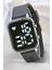 Yeni Siyah Silikon Kordonlu Unisex Genç Kız Kadın Çocuk LED Kol Saati ST-304106 5