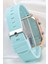 Turkuaz Silikon Kordonlu LED Watch Genç Kız Kadın Kol Saati ST-304104 3