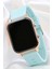 Turkuaz Silikon Kordonlu LED Watch Genç Kız Kadın Kol Saati ST-304104 4