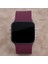 Trend Bordo Renk Siyah Kasa Silikon Kordonlu Dijital Unisex Kadın Kol Saati ST-303952 2