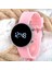 LED Watch Toz Pembe Renk Genç Kız Büyük Çocuk Kol Saati ST-303795 2