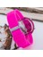 Pembe Yuvarlak Dijital LED Ekran Pembe Silikon Kordonlu Bayan Saat ST-303621 3