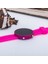 Pembe Yuvarlak Dijital LED Ekran Pembe Silikon Kordonlu Bayan Saat ST-303621 4