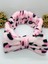 Leoparlı Peluş Fiyonklu Lastikli Bandana 2