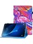 Samsung Galaxy Tab A 10.1 (T580/T585) Pu Deri Dikiş Manyetik Kapatma Kart Yuvaları ile Standı Tablet Kılıfı (Yurt Dışından) 1