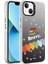 Apple iPhone 13 / 14 Uyumlu Kılıf Desenli Zore Silver Sert Kapak 1