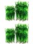 Человеческие ЦВЕТЫ,40PCS Yapay Dekoratif Plastik Akvaryum Balık Tankı Dekorasyonu Plastik Bitkiler (Yeşil) (Yurt Dışından) 1