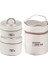 Taşınabilir Thermos 304 Paslanmaz Çelik Yalıtımlı Öğle Yemeği Kutusu Sızdır Köplü Kova Öğrenci Öğle Yemeği Kutusu Çok Katmanlı Yuvarlak Bento Kutusu (Yurt Dışından) 1