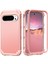Google Pixel 9 Pro Xl Için Yumuşak Silikon Sert Pc Tampon Telefon Kılıfı - Rose Gold (Yurt Dışından) 1
