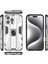 iPhone 16 Pro Max Için Çift Katmanlı Pc Tpu Bumper Hibrit Kaymaz Telefon Kılıfı - Gümüş (Yurt Dışından) 2