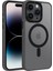 Apple iPhone 15 Pro Uyumlu Çift Yan Katmanlı Darbe Emici Magsafe Transparan Deep Silikon Kılıf 1