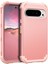 Google Pixel 9 Pro Xl Için Yumuşak Silikon Sert Pc Tampon Telefon Kılıfı - Rose Gold (Yurt Dışından) 4