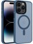 iPhone 15 Pro Uyumlu Çift Yan Katmanlı Darbe Emici Magsafe Transparan Deep Silikon Kılıf 1