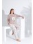Pamuk Uzun Kol Kadın Pijama Takımı 98233 4