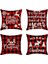 4 Adet Noel Yastık Kılıfı Rahat Noel Baba Kare Ev Dekor Keten Yastık Kılıfı Yastık Kapakları Kanepe Araba Hediye Için 45X45 cm B,наволочка (Yurt Dışından) 1
