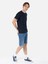 Regular Fit Yuvarlak Yaka Erkek Lacivert Kısa Kol Tişört Cl1067035 3