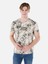 Regular Fit Yuvarlak Yaka Erkek Bej Kısa Kol Tişört Cl1067738 1