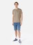Regular Fit Yuvarlak Yaka Erkek Gri Kısa Kol Tişört Cl1068195 3