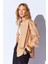 Camel Oversize Tek Cepli Gabardin Rahat Kesim Soft Dokulu Pamuk Kadın Gömlek | MKW168174-01 2