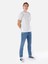Regular Fit Yuvarlak Yaka Erkek Beyaz Kısa Kol Tişört Cl1067813 3