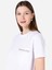 Regular Fit Yuvarlak Yaka Kadın Beyaz Kısa Kol Tişört Cl1068437 4