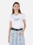 Slim Fit Yuvarlak Yaka Kadın Beyaz Kısa Kol Tişört Cl1068728 1