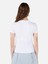 Slim Fit Yuvarlak Yaka Kadın Beyaz Kısa Kol Tişört Cl1068728 2