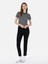 Slim Fit Yuvarlak Yaka Kadın Lacivert Kısa Kol Tişört Cl1068084 3