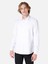 Regular Fit Shirt Neck Düz Erkek Beyaz Uzun Kol Gömlek Cl1066816 2