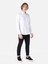 Regular Fit Shirt Neck Düz Erkek Beyaz Uzun Kol Gömlek Cl1066816 4