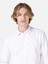 Regular Fit Shirt Neck Düz Erkek Beyaz Uzun Kol Gömlek Cl1066816 5